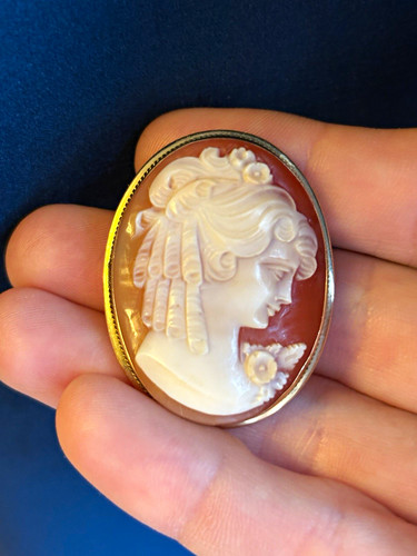 Antique vintage shell cameo