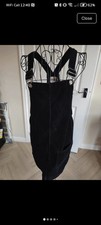 Denim Co black cord pinafore