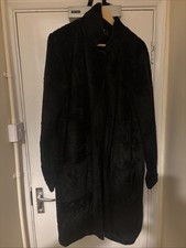 Women Velvet Long Jacket Size L