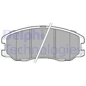 New brake pad set - new,