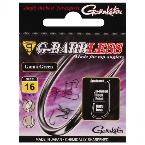 Gamakatsu gama green hooks - gamakatsu,