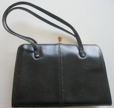 Vintage K Black Patent 1940's