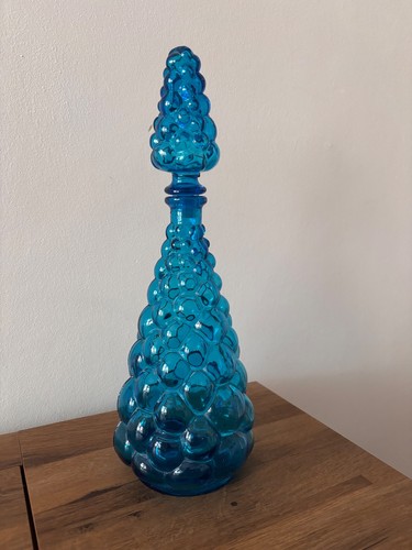 Italian blue bubble - blue, vase