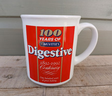 100 Years of McVities Digestive Biscuit Coffee Tea Mug 1892 to 1992