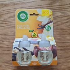 2 AIR WICK PLUG IN OIL REFILLS 2 pack - sweet vanilla and shea butter