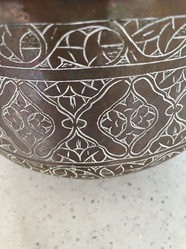 Vintage engraved copper brass - vintage, copper/brass