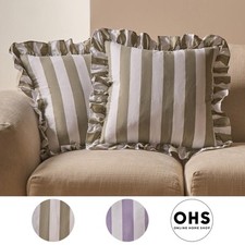 OHS Stripe Frill Cushion