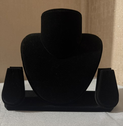 Jewellery display black - black, velvet