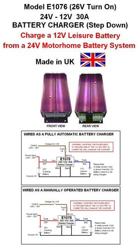 Motorhome 24v 12v - 12v, battery