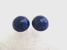 NATURAL STONE LAPIS LAZULI STUD EARRINGS 12MM