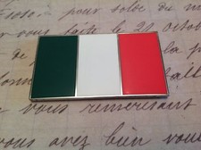 ITALY ITALIAN HARD ENAMELLED CAR BADGE WITH 3M S/A BACKING