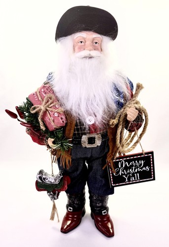 Western cowboy santa w - 19",