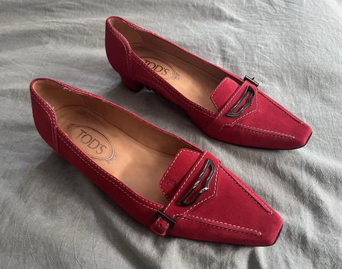 Vintage tod red suede - vintage, tod’s