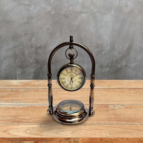 Nautical ship table clock - nautical,