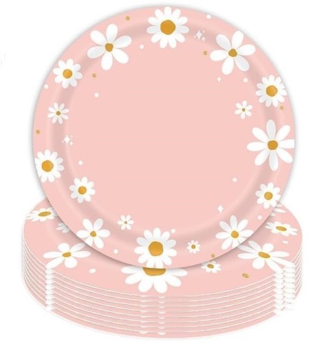 Daisy flower plate - flower,