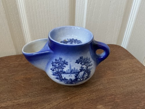 Vintage ceramic blue and - vintage,