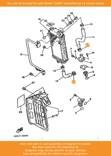 Yamaha clip 90467 23067 - yamaha, oem