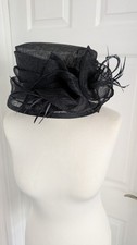 Ladies Dark Navy Wedding Hat