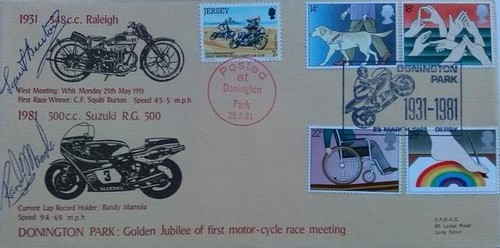 1981 motor cycle racing stamp - 1981,