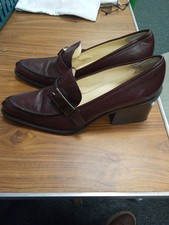 Miu Miu Heels 40 UK Size 7 Leather Brown Women’s Shoes Pointed Toe.
