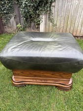 Large Dark Green Leather And