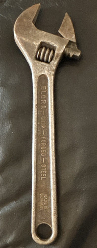 Vintage adjustable spanner