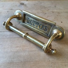 Antique Brass Letter Box Plate