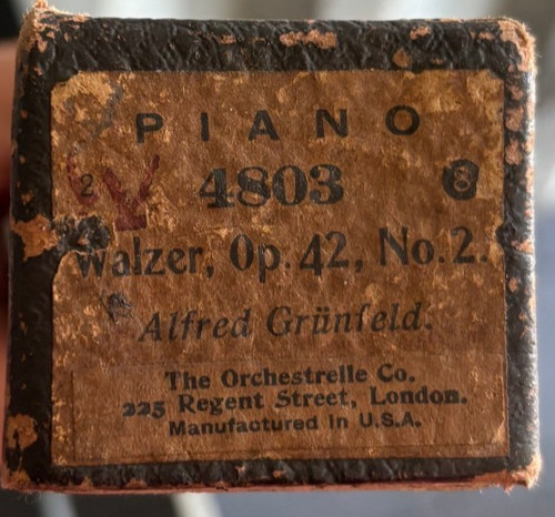 Vintage pianola roll walzer - vintage,