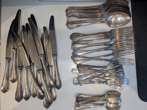 59pc vintage german - 59pc, silver