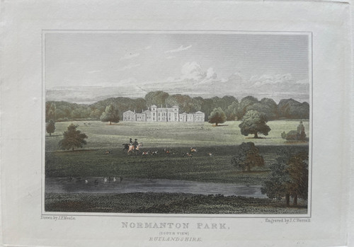 1830 antique print normanton - 1830,