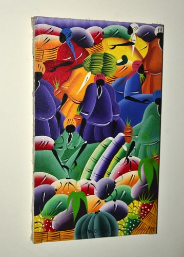 Vintage haitian painting on - vintage,