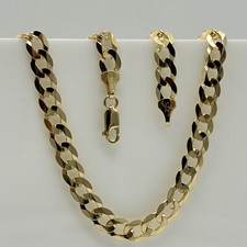 375 9ct Yellow Gold 7mm Curb