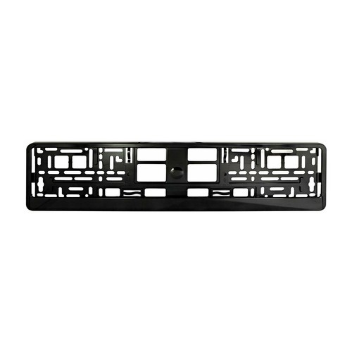Glossy black number plate - number,