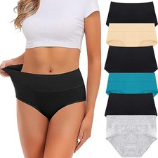 3/6 Pack Womens Cotton High