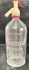 Rare Antique 1920’s Batey & Co London Soda Syphon 12.5” High