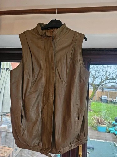 Leather waistcoat guilt - waistcoat,