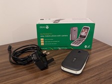 Doro PhoneEasy 611 Tesco Mobile Graphite Big Button Flip Top Mobile Phone Camera