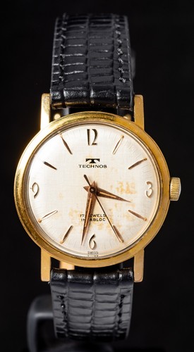 Technos silver linen dial - technos,