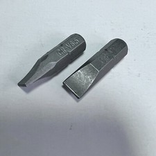 Slotted Flat Head Adapter Bit for 1/4" Screw Driver: Set of 1x SL6.5 & 1x SL7