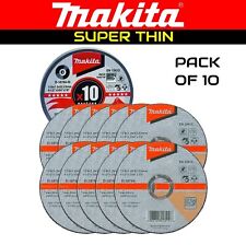 Makita 115mm Cutting Discs x10 Thin Slitting Wheels Metals Inox Blade Pack