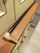 Robust unusual vintage Edwardian walking stick with antler handle  #4