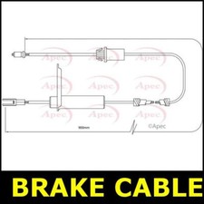 Handbrake Cable Parking Rear