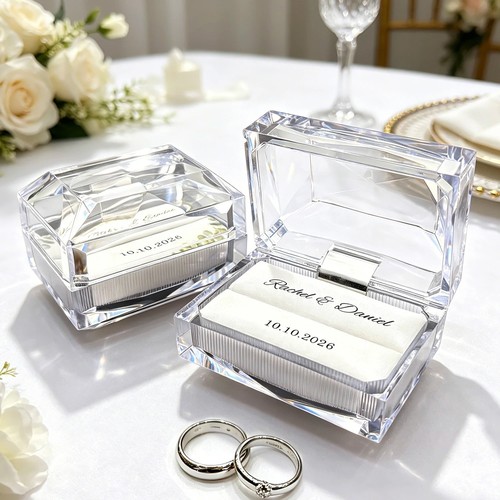 Custom wedding ring box for - custom,