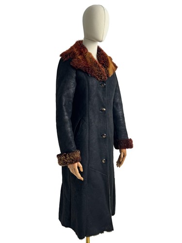 Vintage real sheepskin coat - sheepskin,