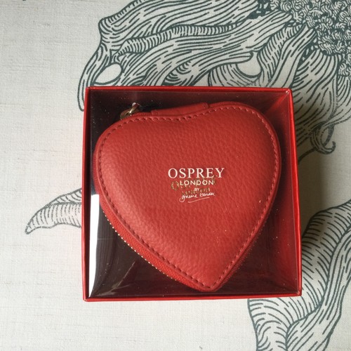 Bnwt osprey london red leather - london,