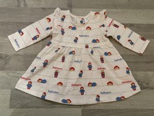 Baby Girls Paddington Bear Print Dress 0-3 Months 👗 