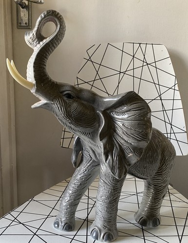Vintage large ceramic elephant - large,