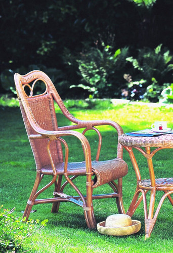 Cane high back style wicker - high,