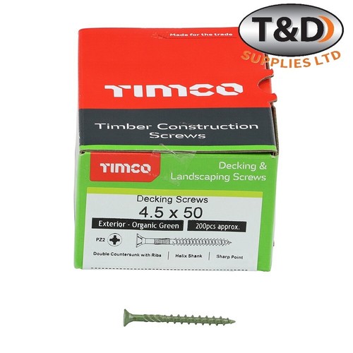 Timco solo decking screws - decking,