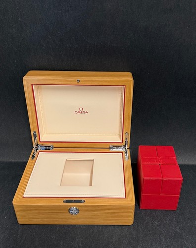 Omega wooden watch - wooden, box
